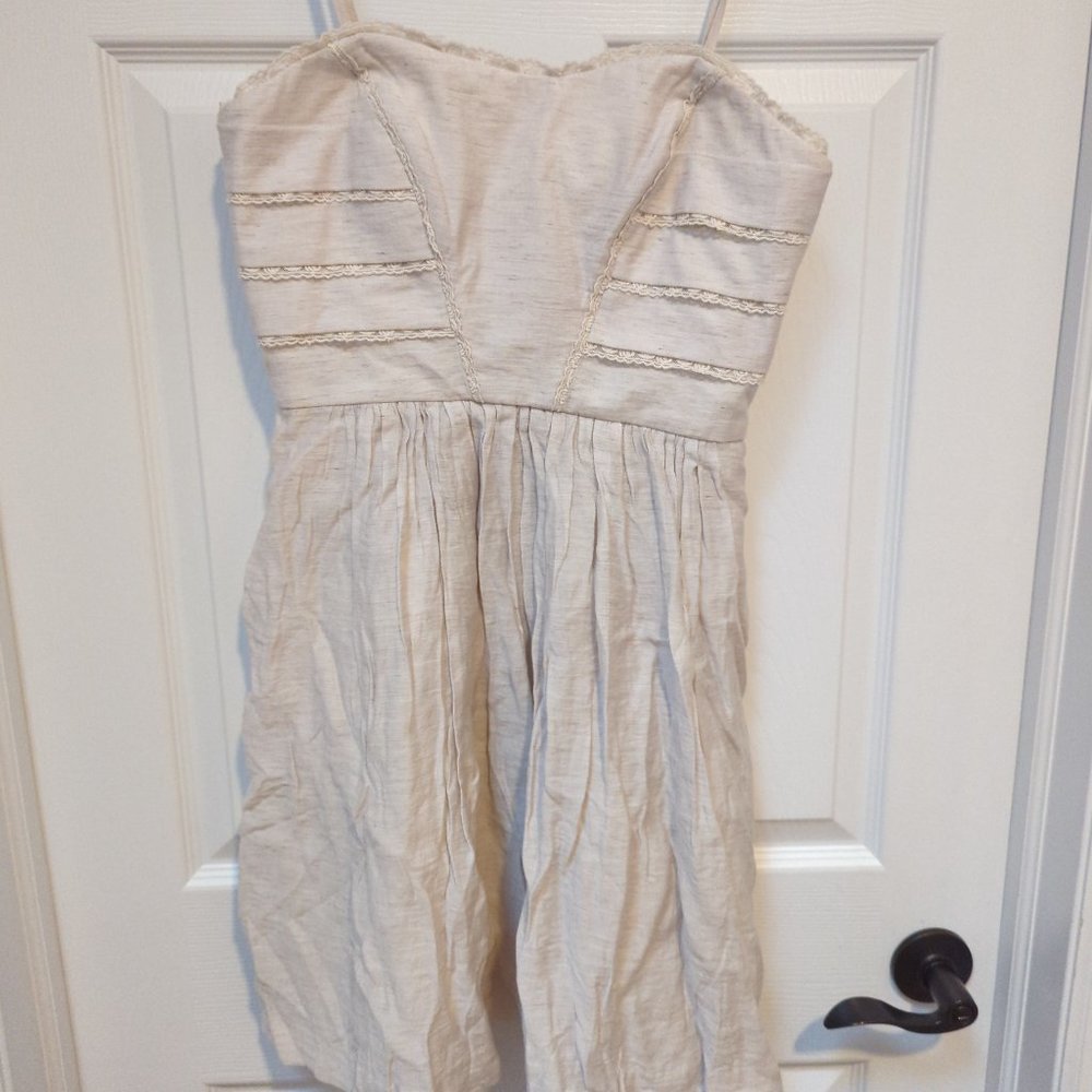 Linen blend dress